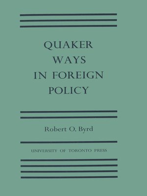 cover image of Quaker Ways in Foreign Policy